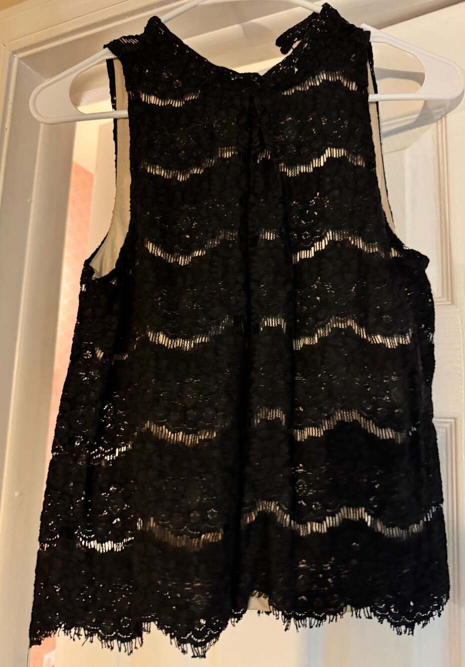 Love Fire Women's Size S Black Lace Sleeveless Tank Top